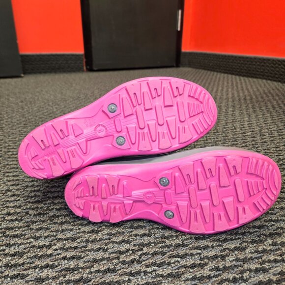 KAMIK Made in Canada Wellies Rain Boots Gray Pink Women's 8 Rubber Splash Casual - Picture 6 of 9